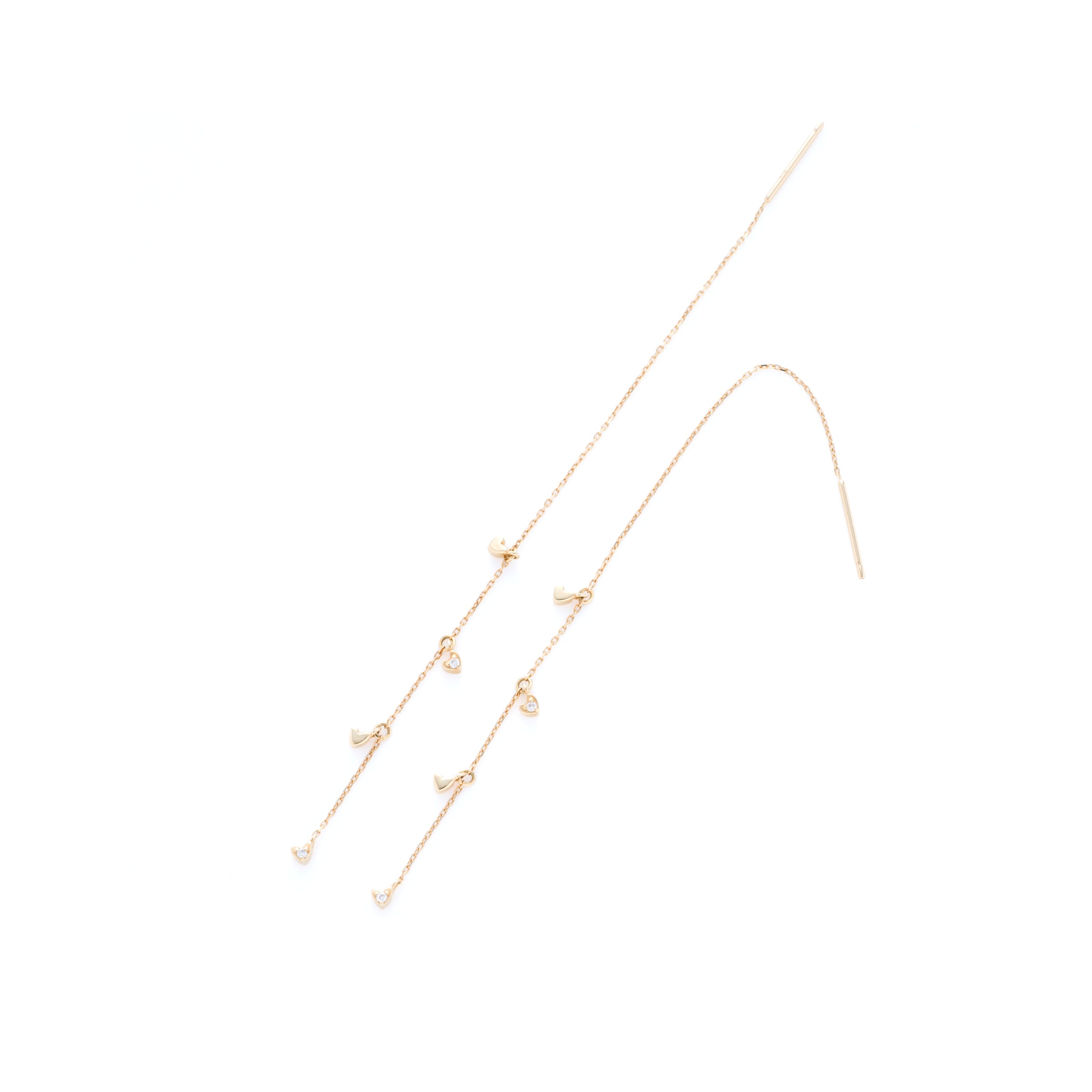 sowi ハートダスト・ダイヤモンド・アメリカンピアス【K18YG】片方のみ