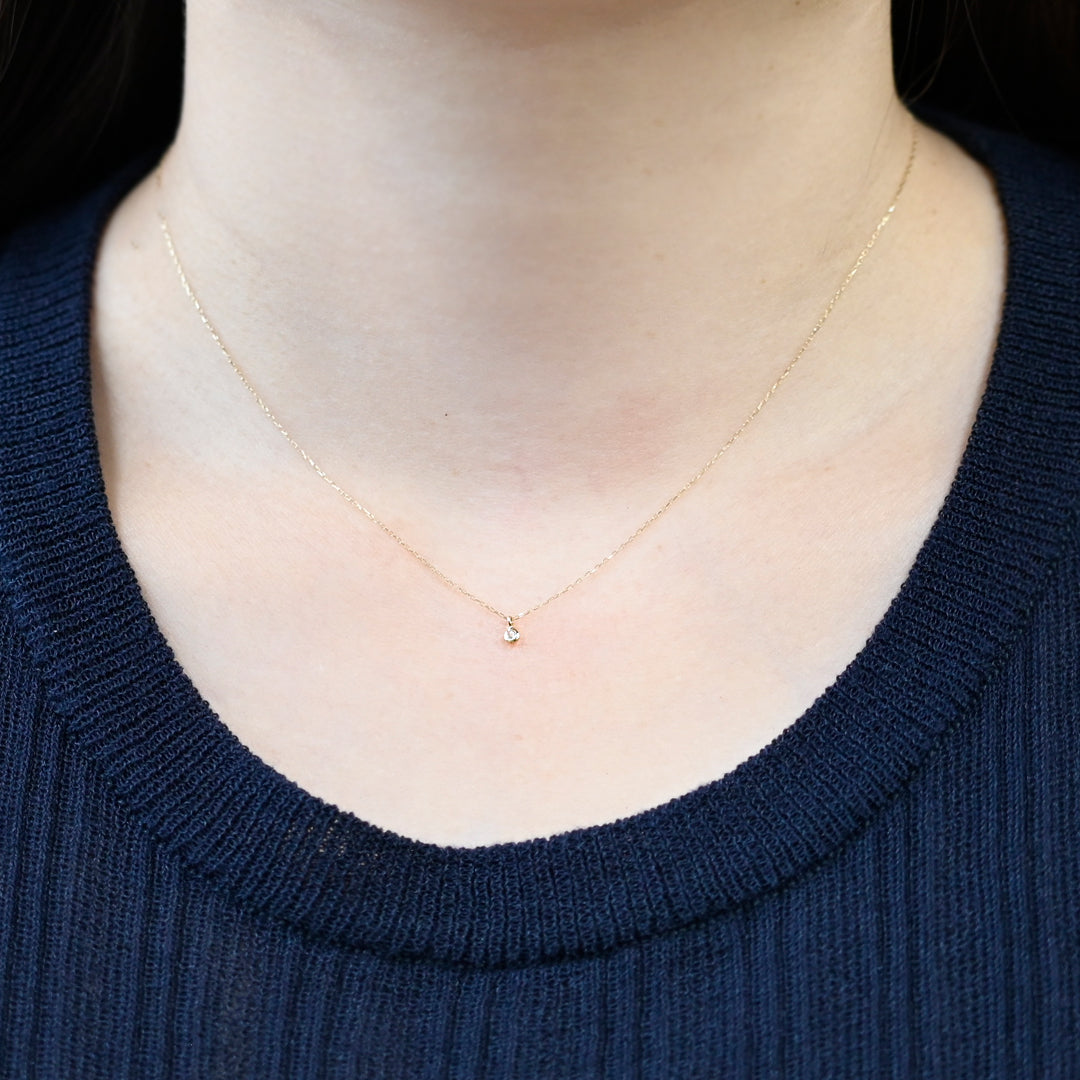 3月誕生石ネックレス アクアマリン【K10YG】