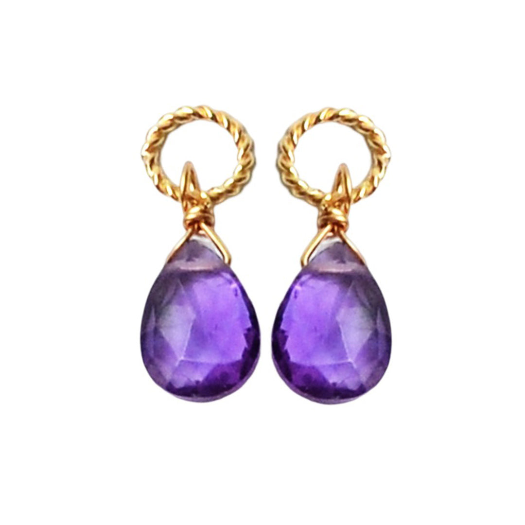 アメジストチャーム【K10YG】