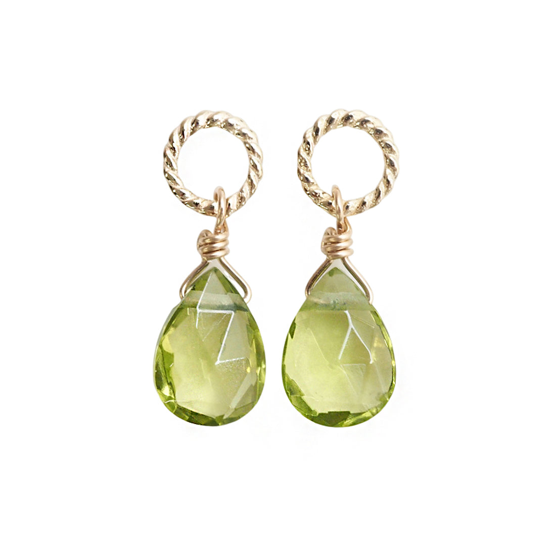 ペリドットチャーム【K10YG】