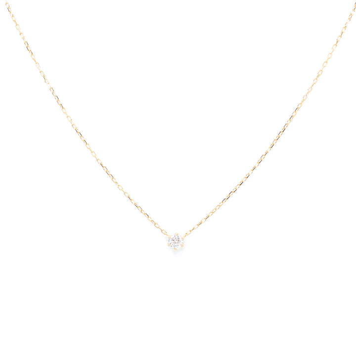 つめどめ・ダイヤモンドネックレス【K18YG】19A