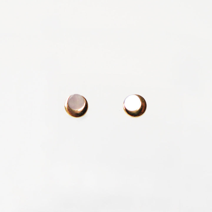 のぼり月・マザーオブパール ピアス【K10YG】21A