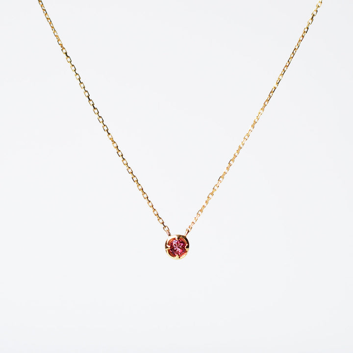 【各種クーポンポイント不可】バースデーネックレス カヌレ 10月 ピンクトルマリン【K10YG】