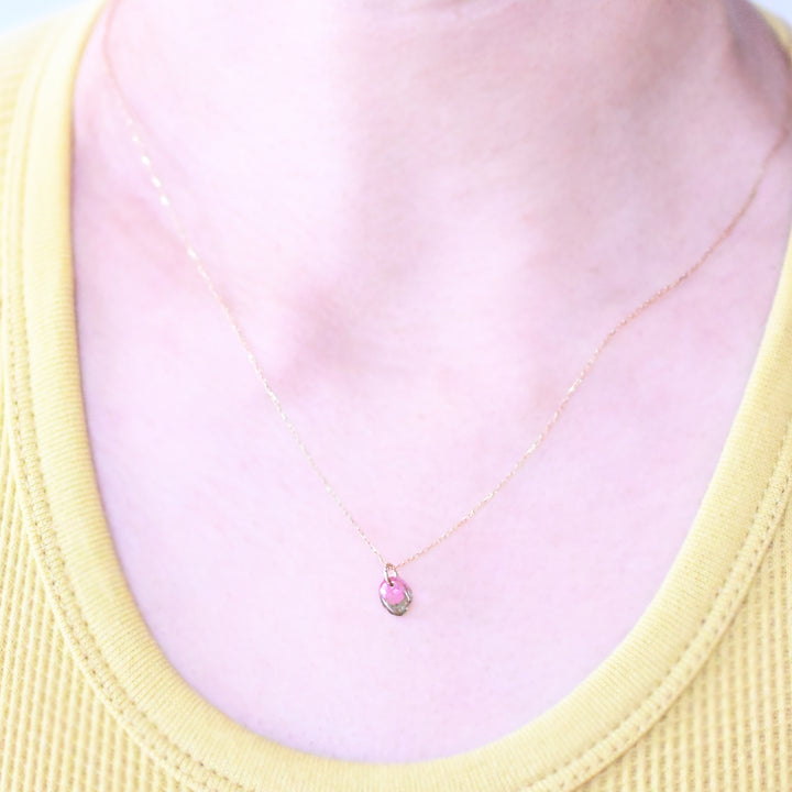 1点物 バイカラートルマリン原石 チャーム 25AW