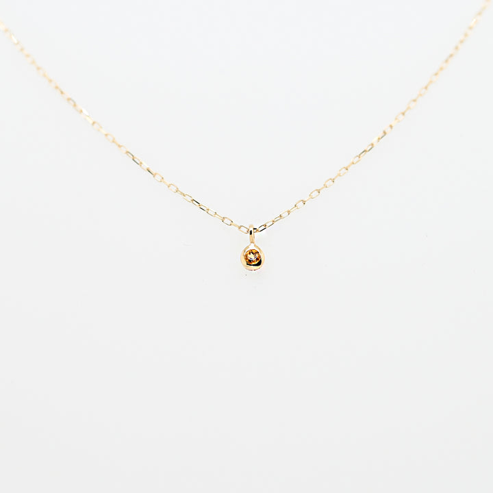 11月誕生石ネックレス シトリン【K10YG】