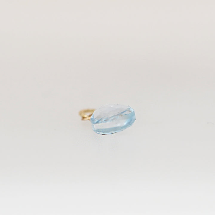 【数量限定】ブルートパーズ マロン型 チャーム【K10YG】25ss