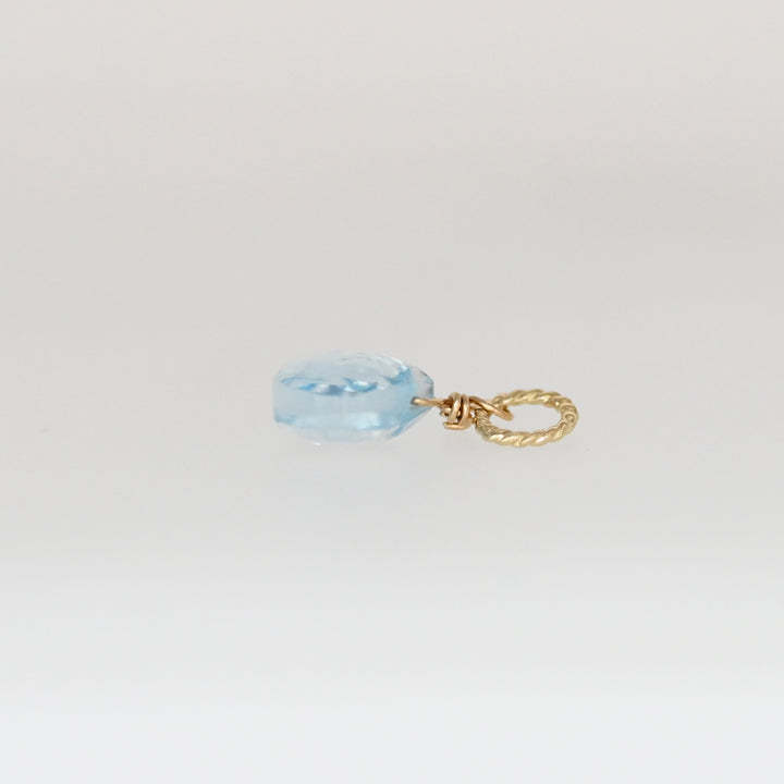 【数量限定】ブルートパーズ マロン型 チャーム【K10YG】25ss