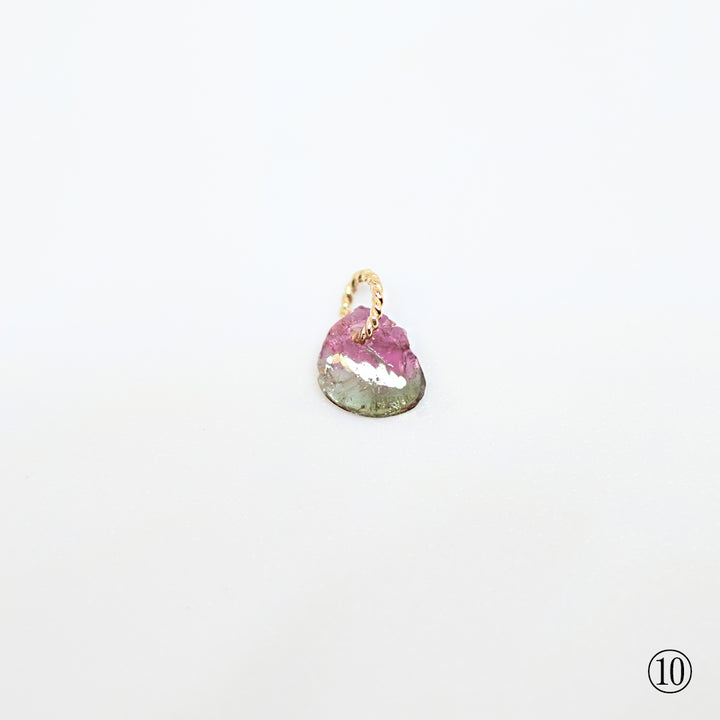 1点物 バイカラートルマリン原石 チャーム 25AW