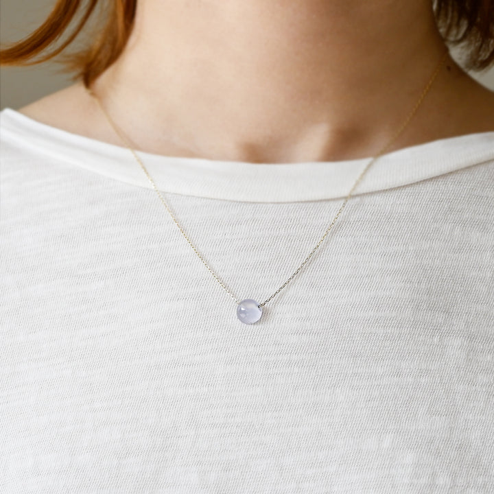 atsumeru jewelry ブルーカルセドニーラウンドカボションカット 24aw