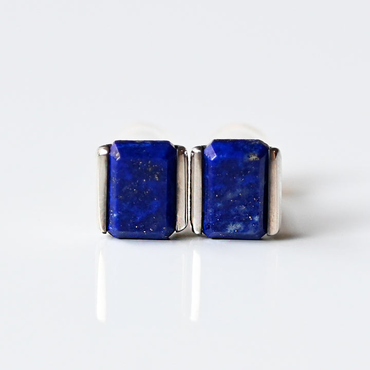 Talat  Than-sa-mǎi  ラピスラズリ シグネットピアス【SV925】25ss