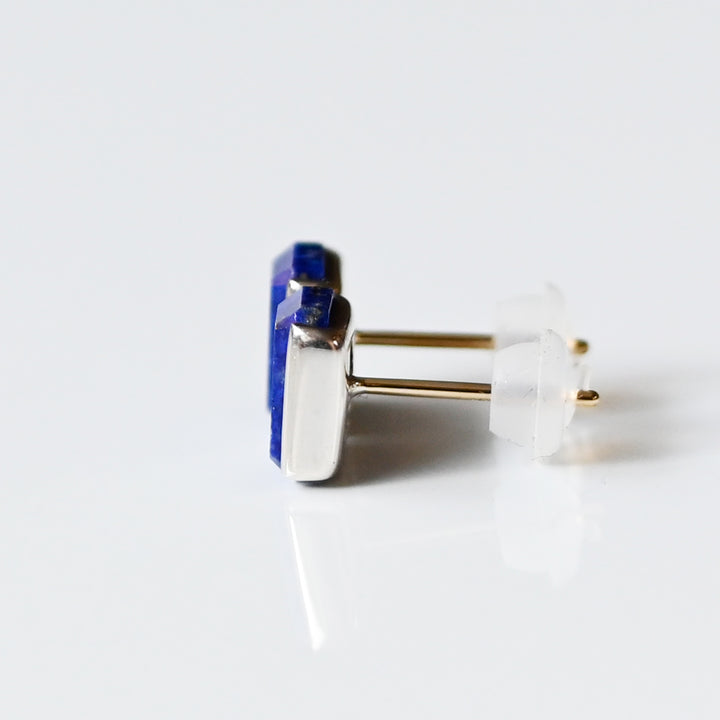 Talat  Than-sa-mǎi  ラピスラズリ シグネットピアス【SV925】25ss