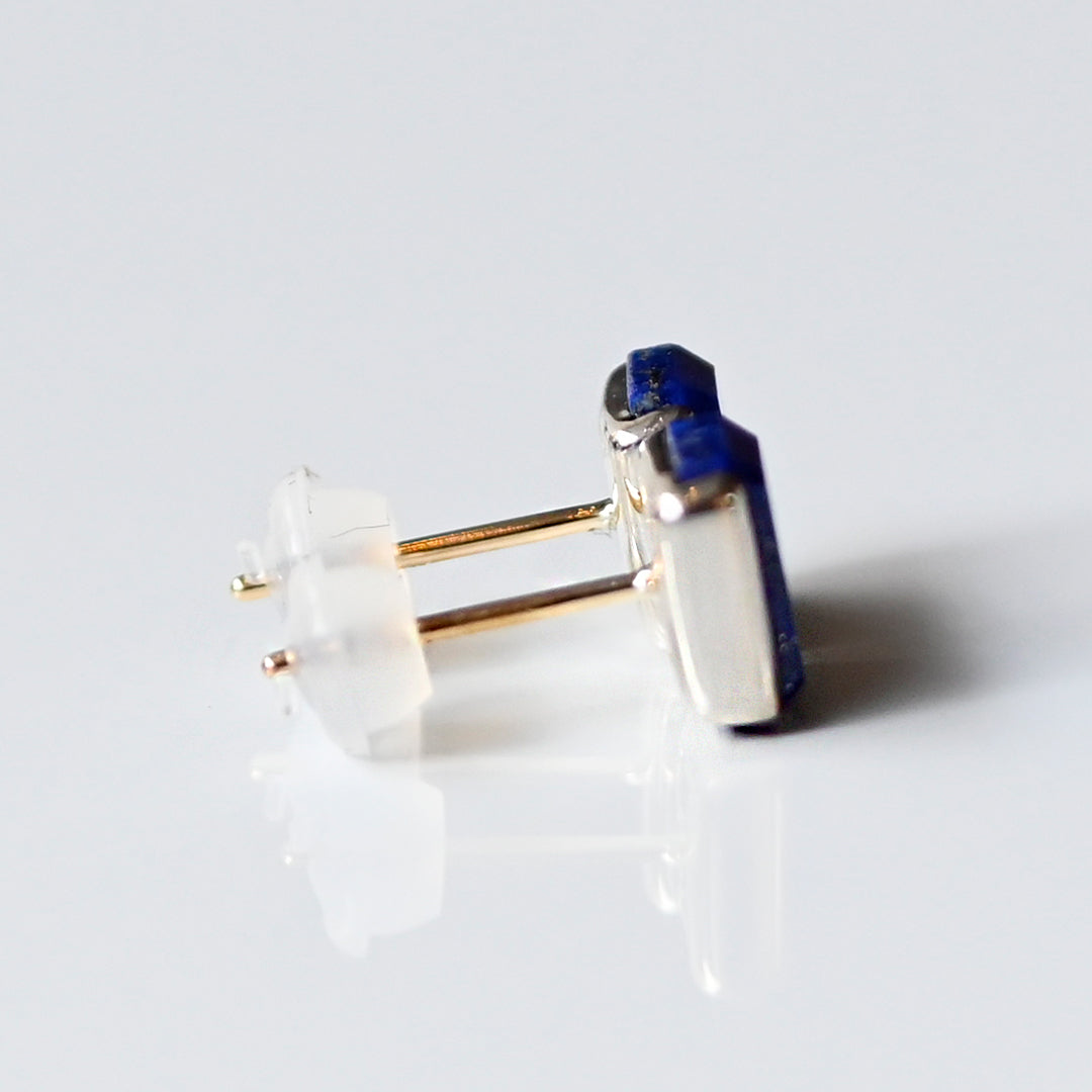 Talat  Than-sa-mǎi  ラピスラズリ シグネットピアス【SV925】25ss