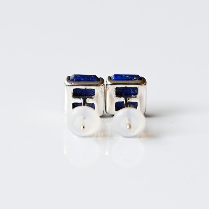 Talat  Than-sa-mǎi  ラピスラズリ シグネットピアス【SV925】25ss