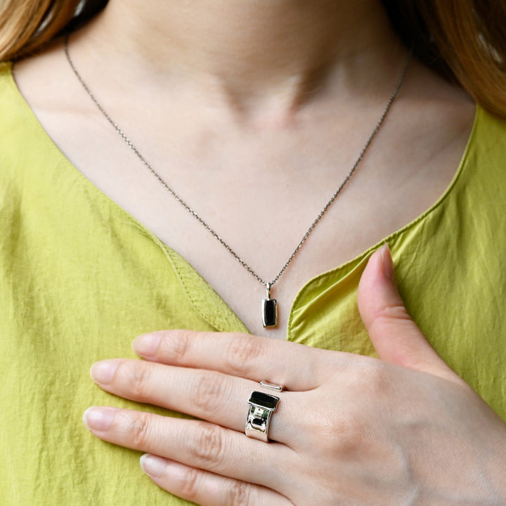 Talat  Than-sa-mǎi  オニキス ペンダントトップ【SV925】25ss