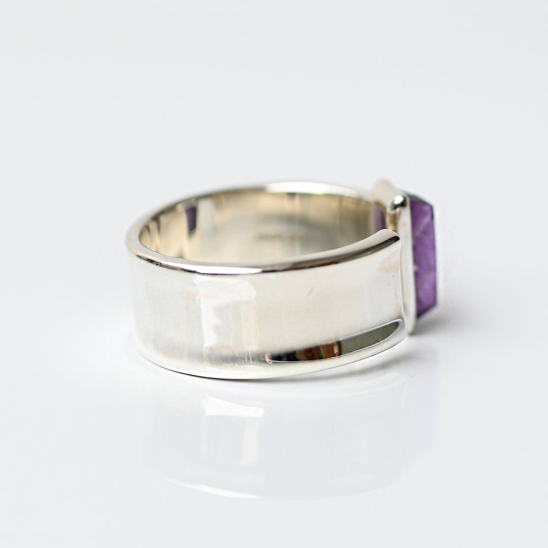 Talat  Than-sa-mǎi  アメジスト カフリング【SV925】25ss