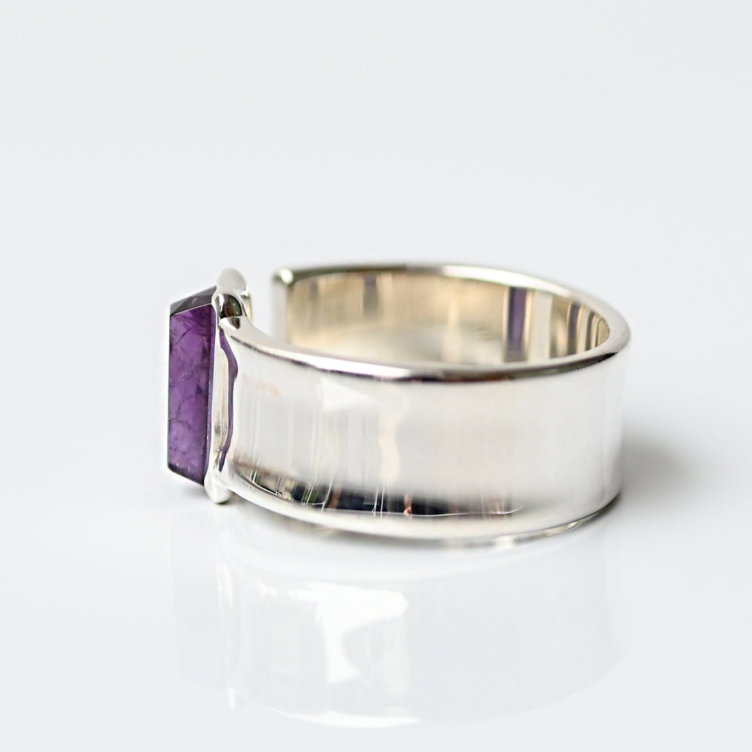 Talat  Than-sa-mǎi  アメジスト カフリング【SV925】25ss