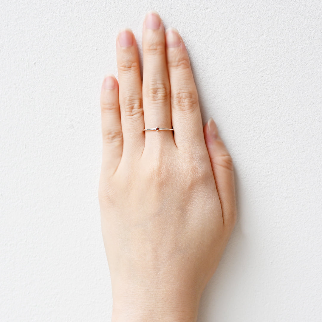 Talat 1月誕生石リング ガーネット 【 SV925 】