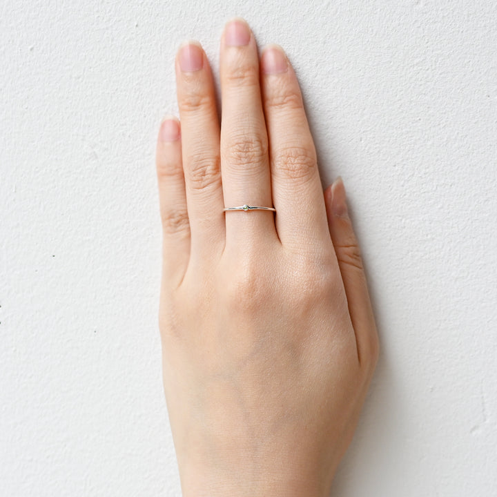 Talat 8月誕生石リング ペリドット【 SV925 】