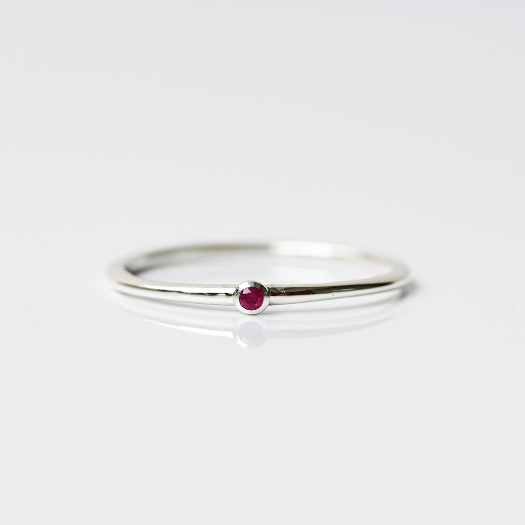 Talat 7月誕生石リング ルビー【 SV925 】