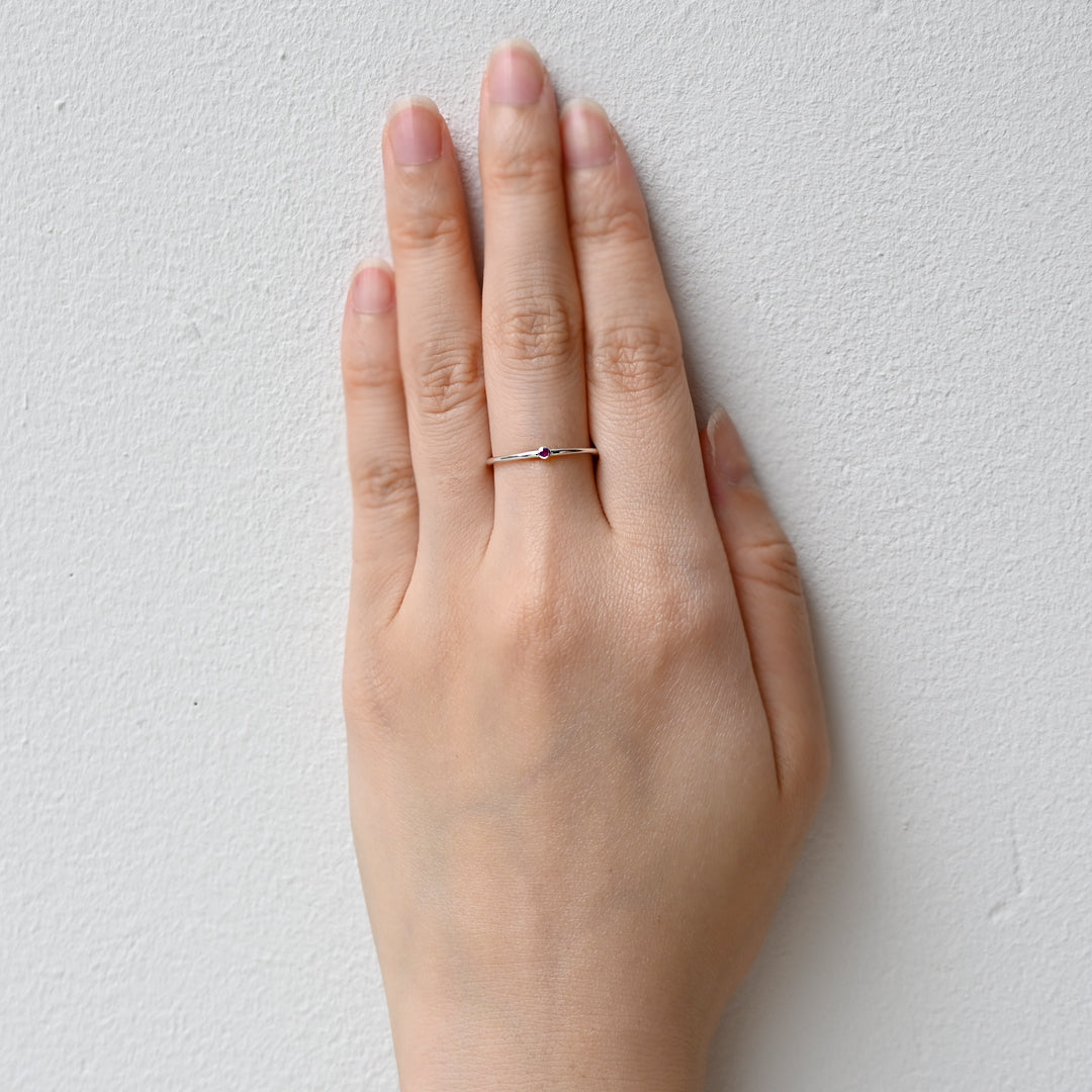 Talat 7月誕生石リング ルビー【 SV925 】