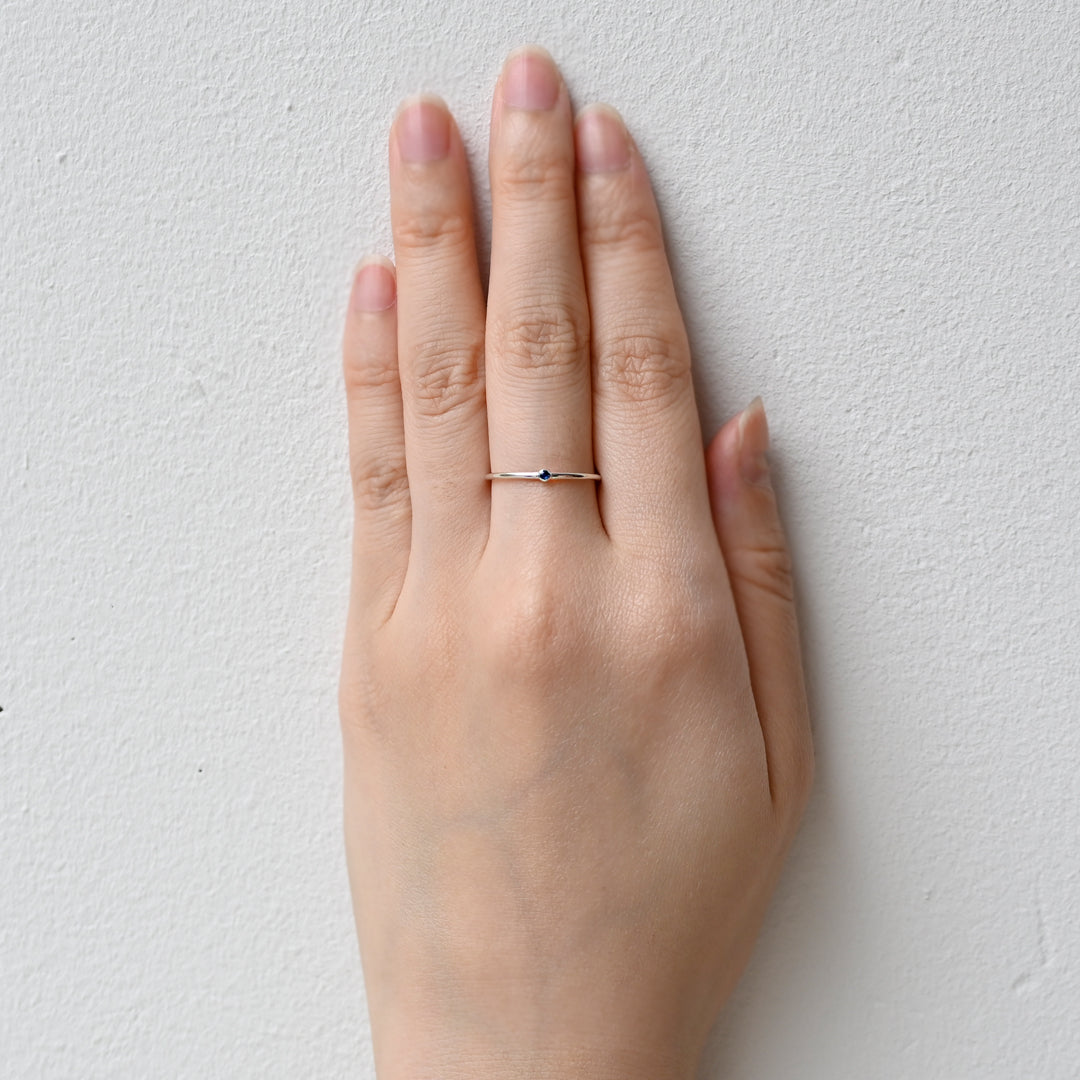 Talat 9月誕生石リング サファイヤ【 SV925 】