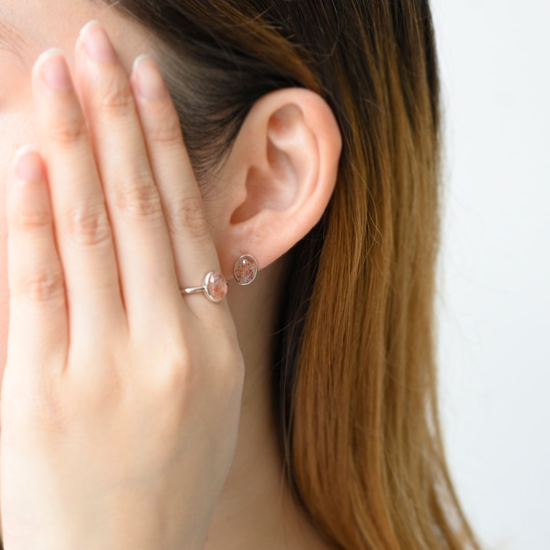 【数量限定】Talat Sabaai ストロベリーサンストーンリング【SV925】25ss