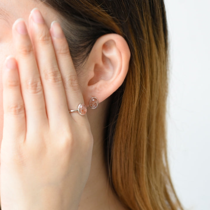 【数量限定】Talat Sabaai ストロベリーサンストーンリング【SV925】25ss