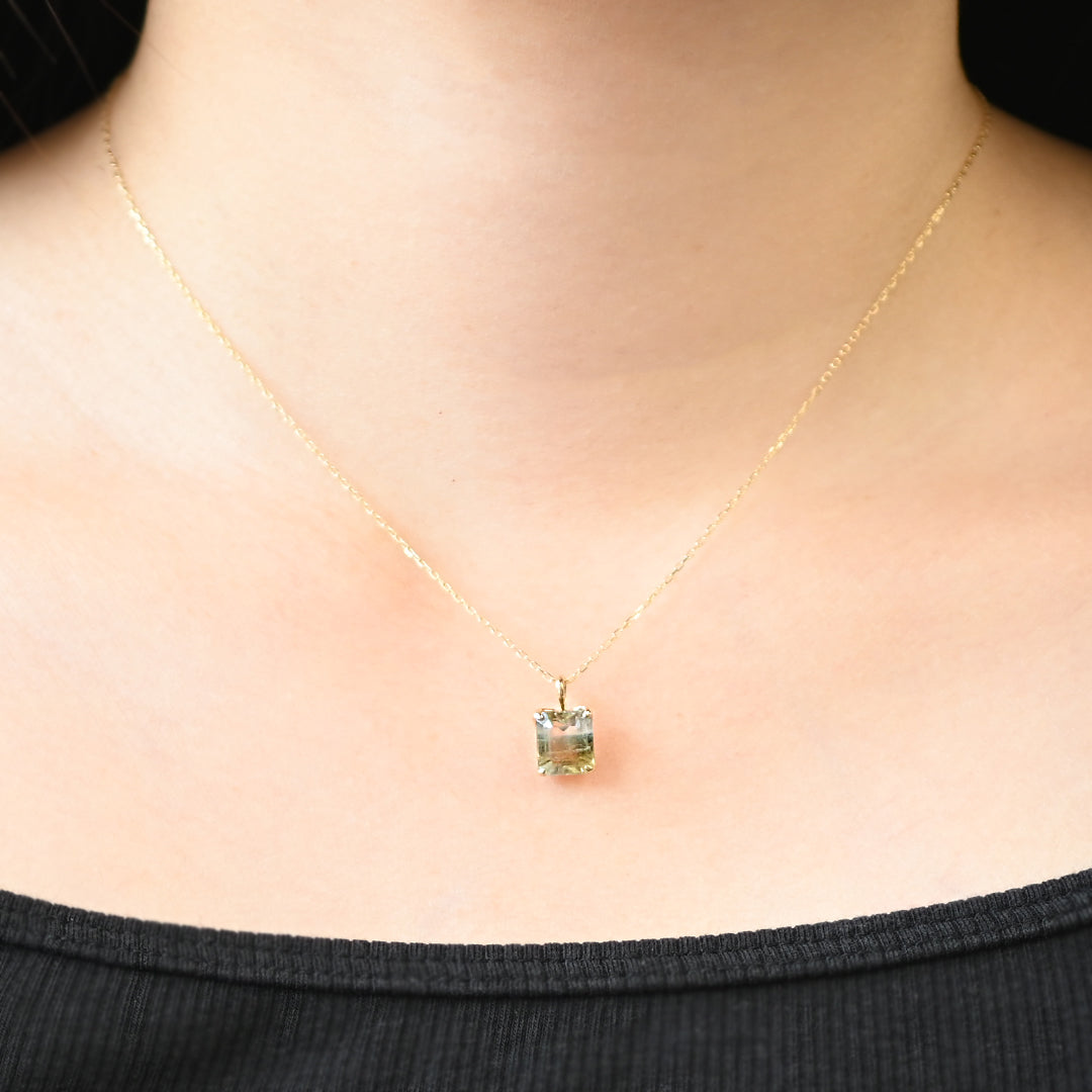 バイカラークォーツ ペンダントトップ①25ss