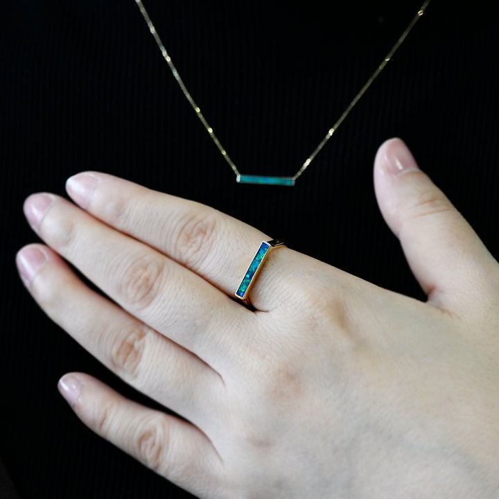 オーロラ・シナジーコレクション・リング(L)【K10YG】25AW