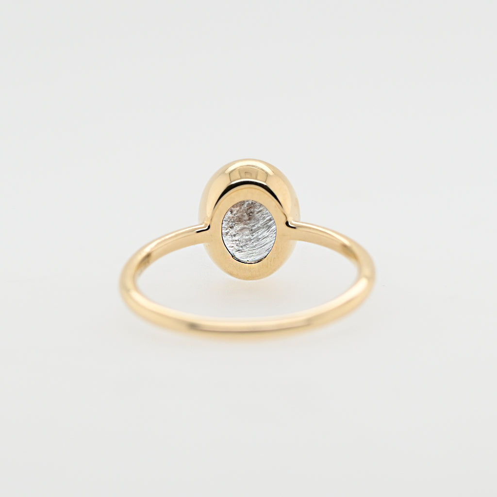 【数量限定】モスアクアマリンリング覆輪【K10YG】24ss