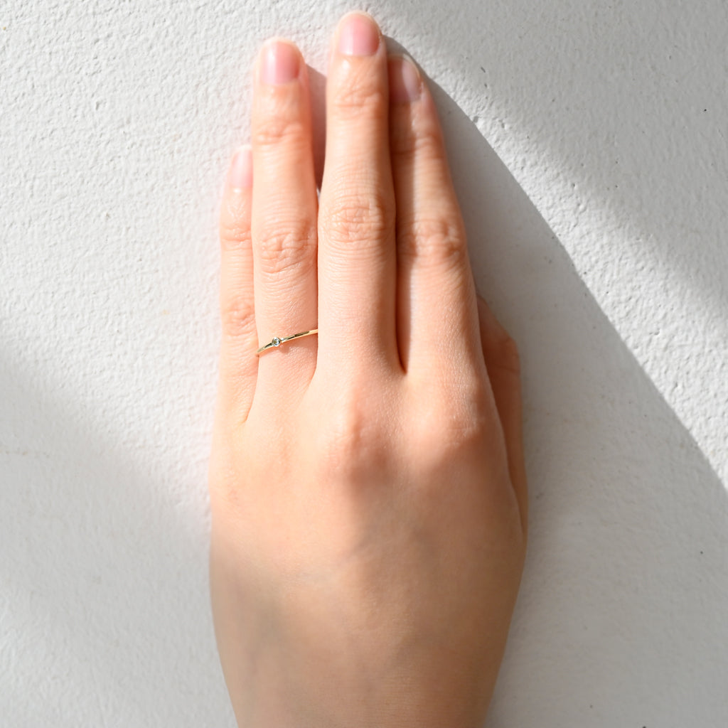 3月誕生石リング アクアマリン