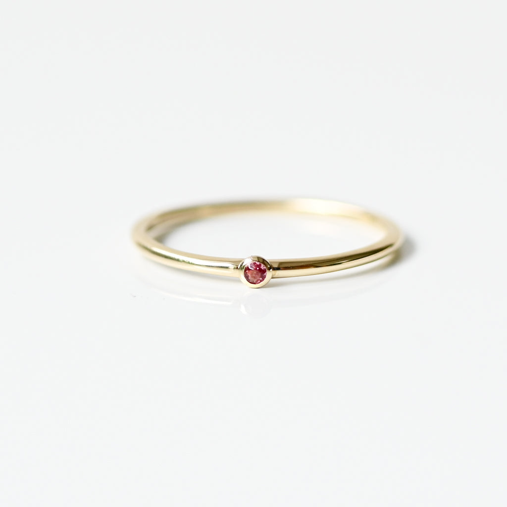 10月誕生石リング ピンクトルマリン