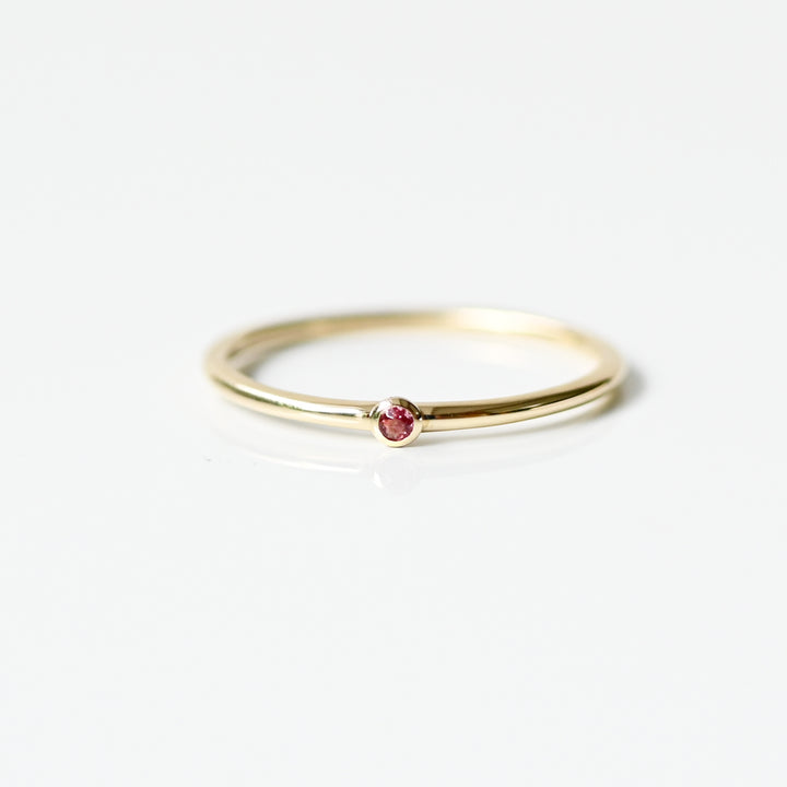 10月誕生石リング ピンクトルマリン