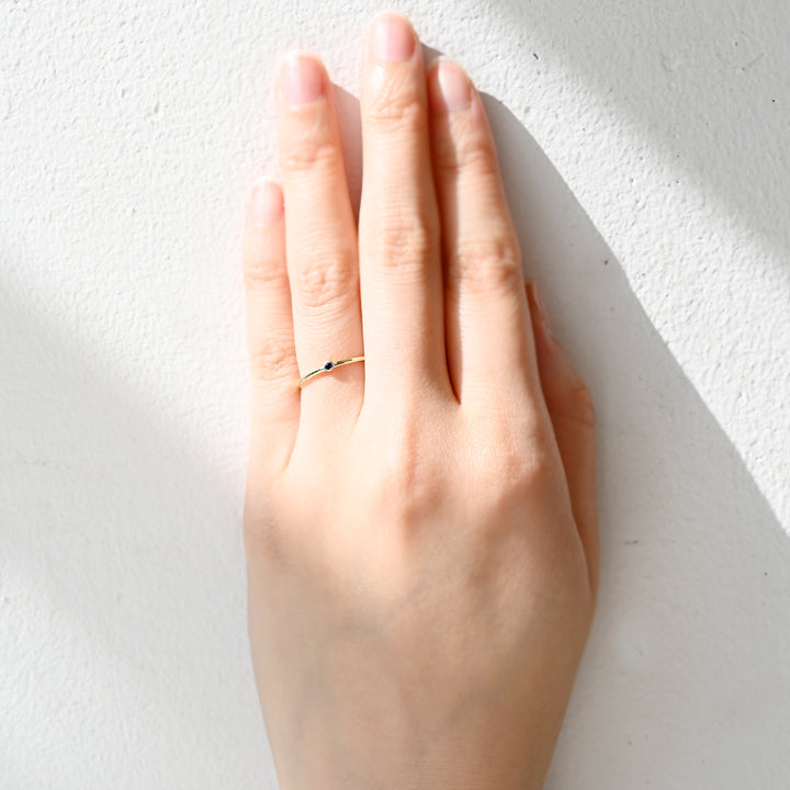 9月誕生石リング サファイヤ