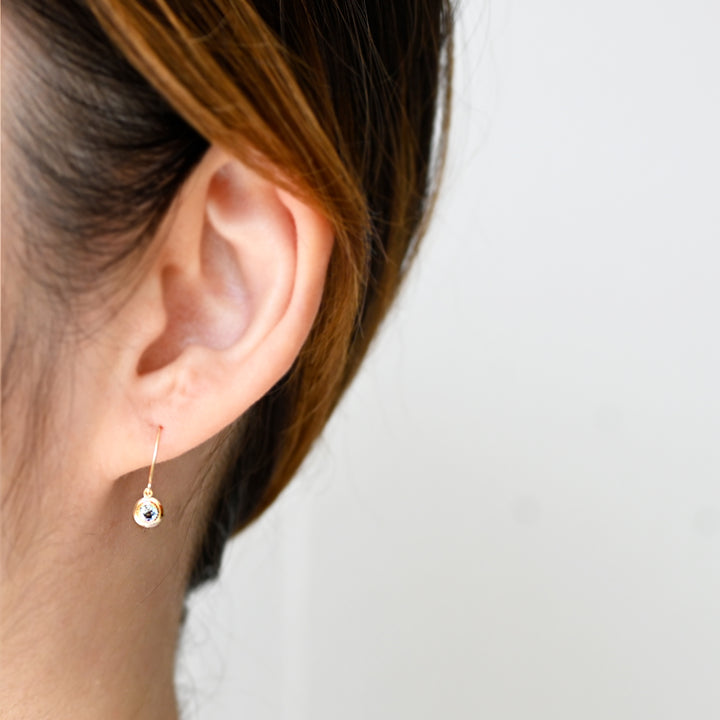 天然石スイングピアス【K10YG】25ss