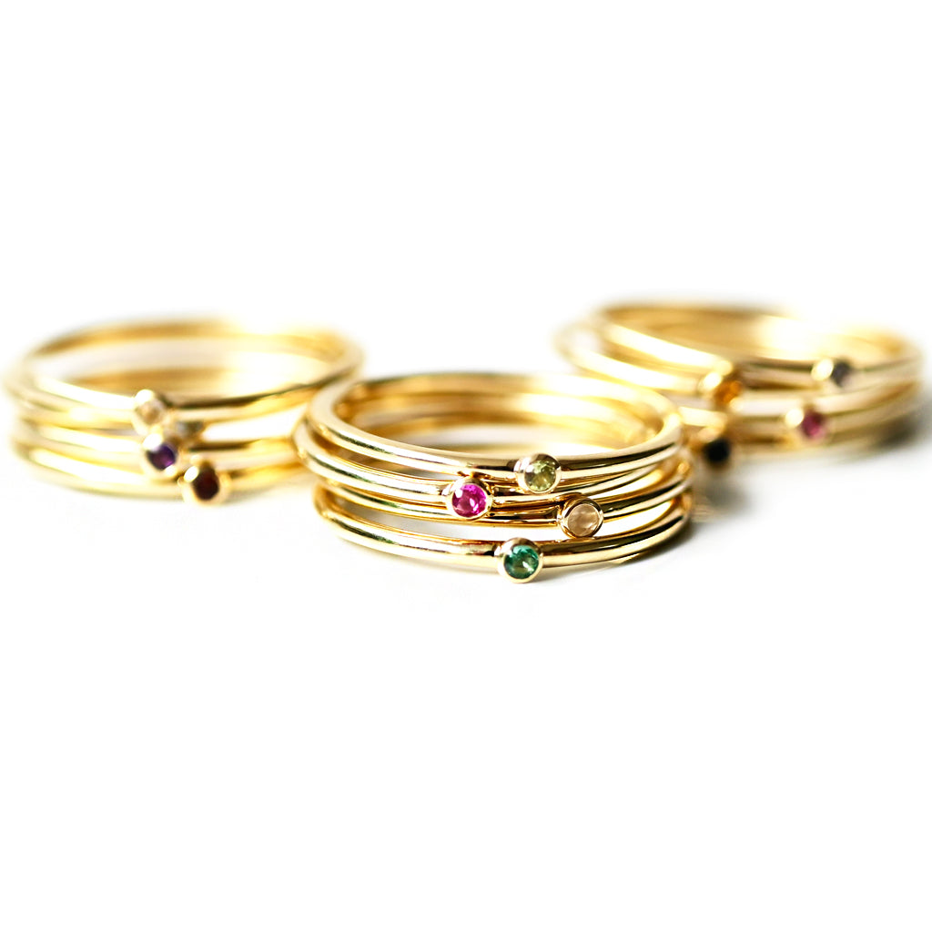 4月誕生石リング ホワイトクォーツ