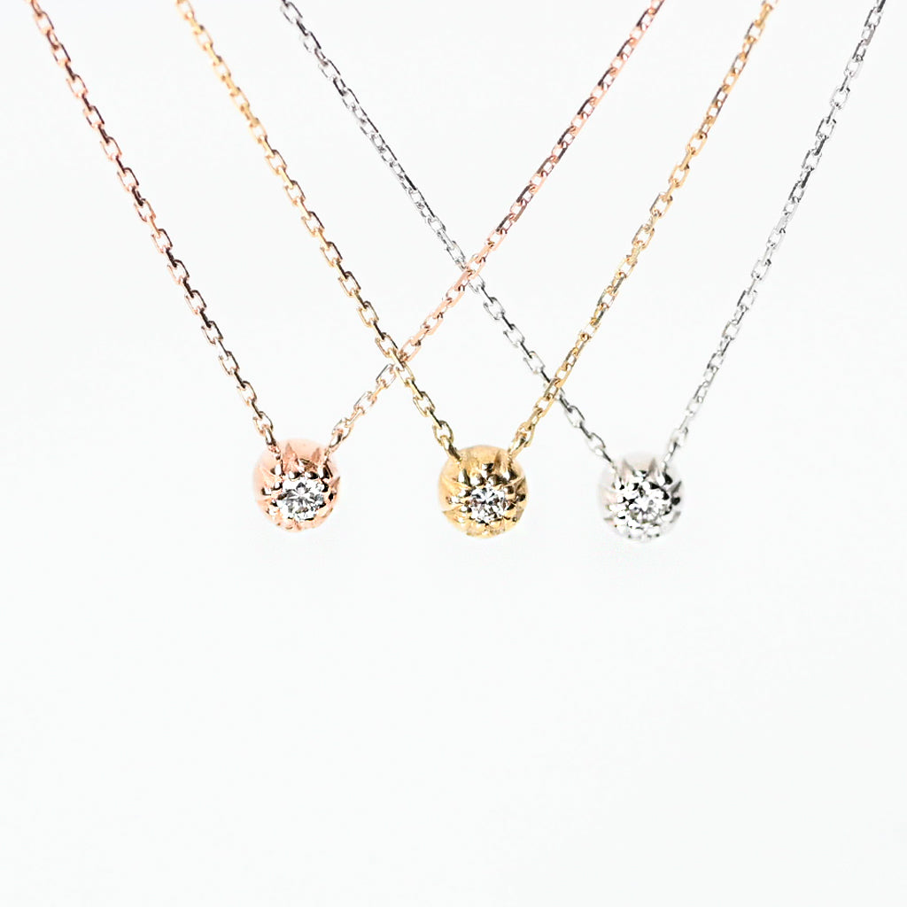 バースデーネックレス カヌレ 9月 サファイア【K10YG】