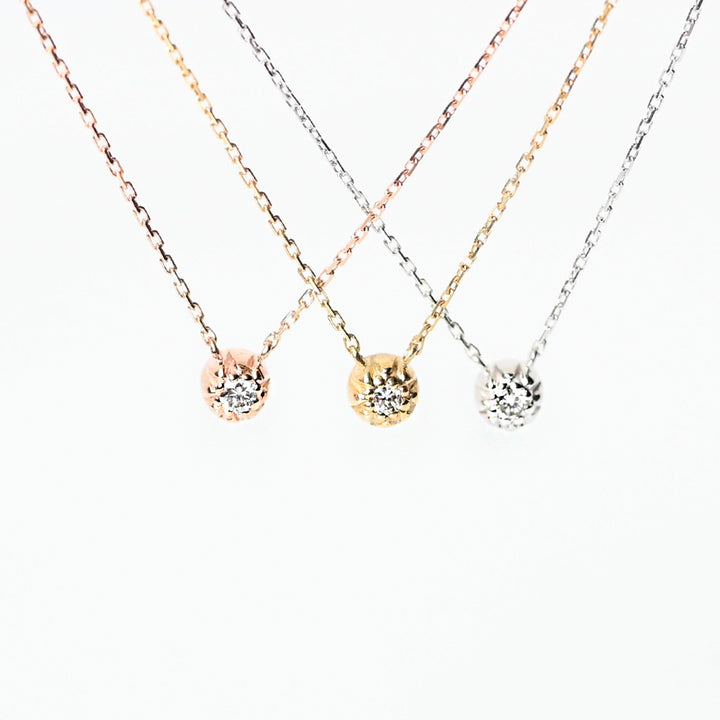 バースデーネックレス カヌレ 1月 ガーネット【K10YG】