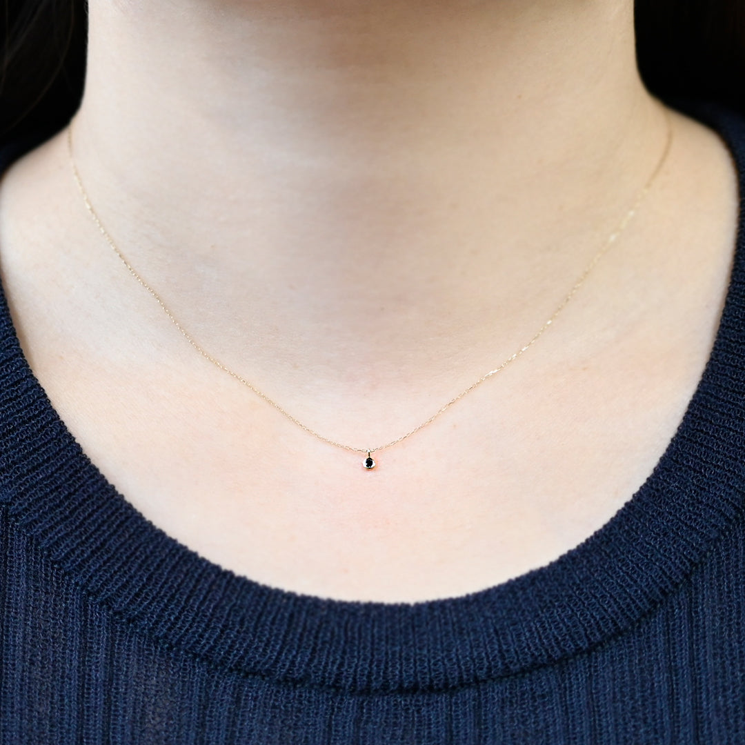 9月誕生石ネックレス サファイヤ【K10YG】