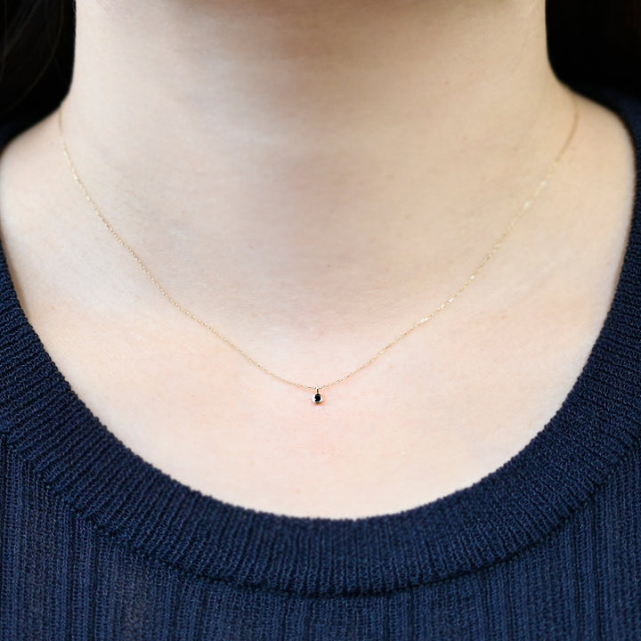 9月誕生石ネックレス サファイヤ【K10YG】