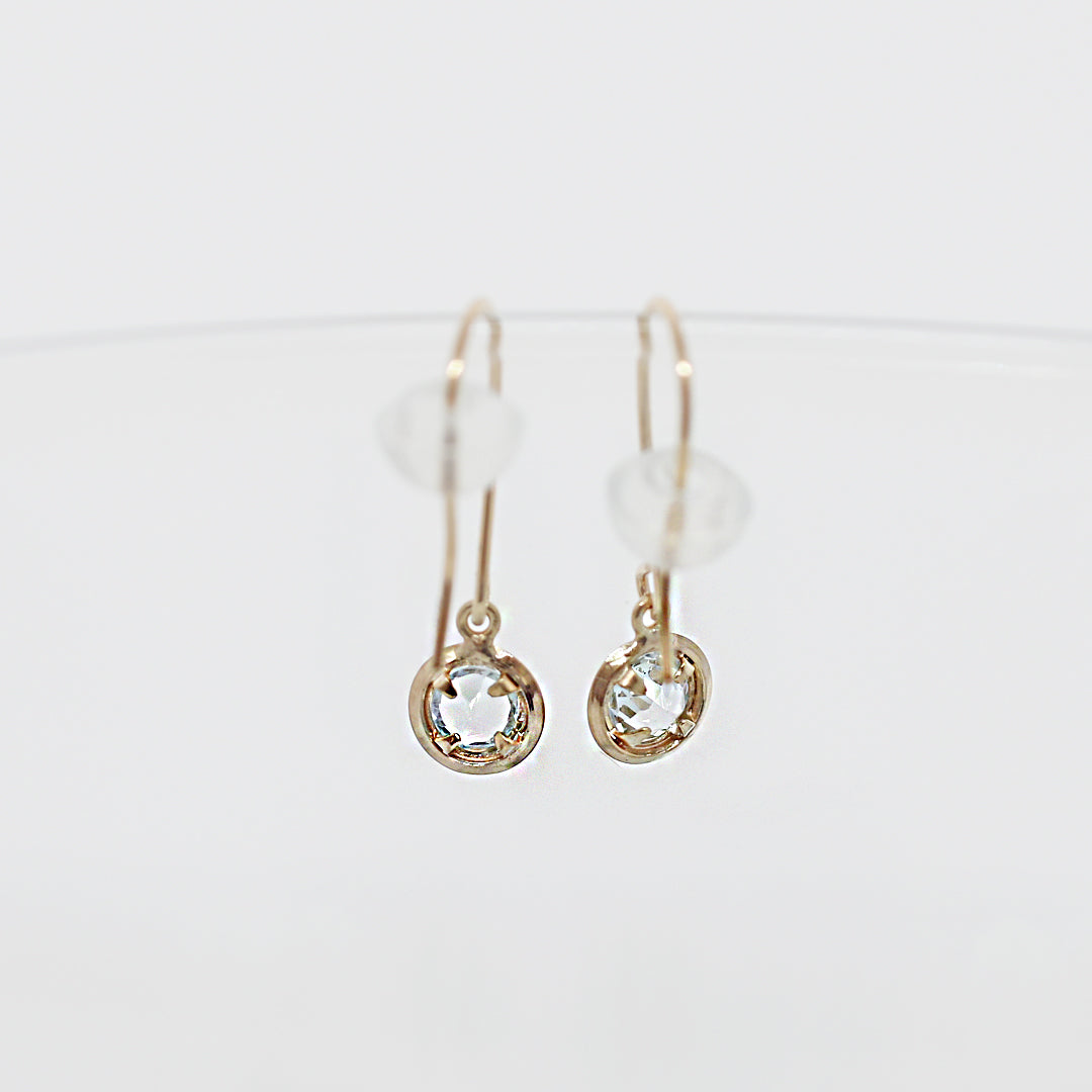 天然石スイングピアス【K10YG】25ss