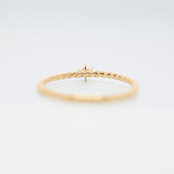 ダイヤモンドツイストリング【K10YG】25ss