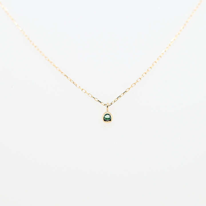 5月誕生石ネックレス エメラルド【K10YG】