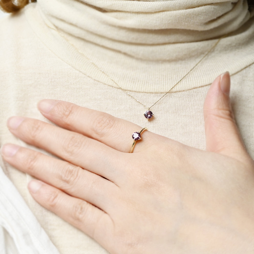 【数量限定】ガーネットリング【K10YG】25ss