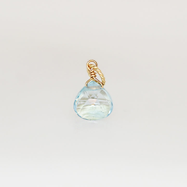 【数量限定】ブルートパーズ マロン型 チャーム【K10YG】25ss