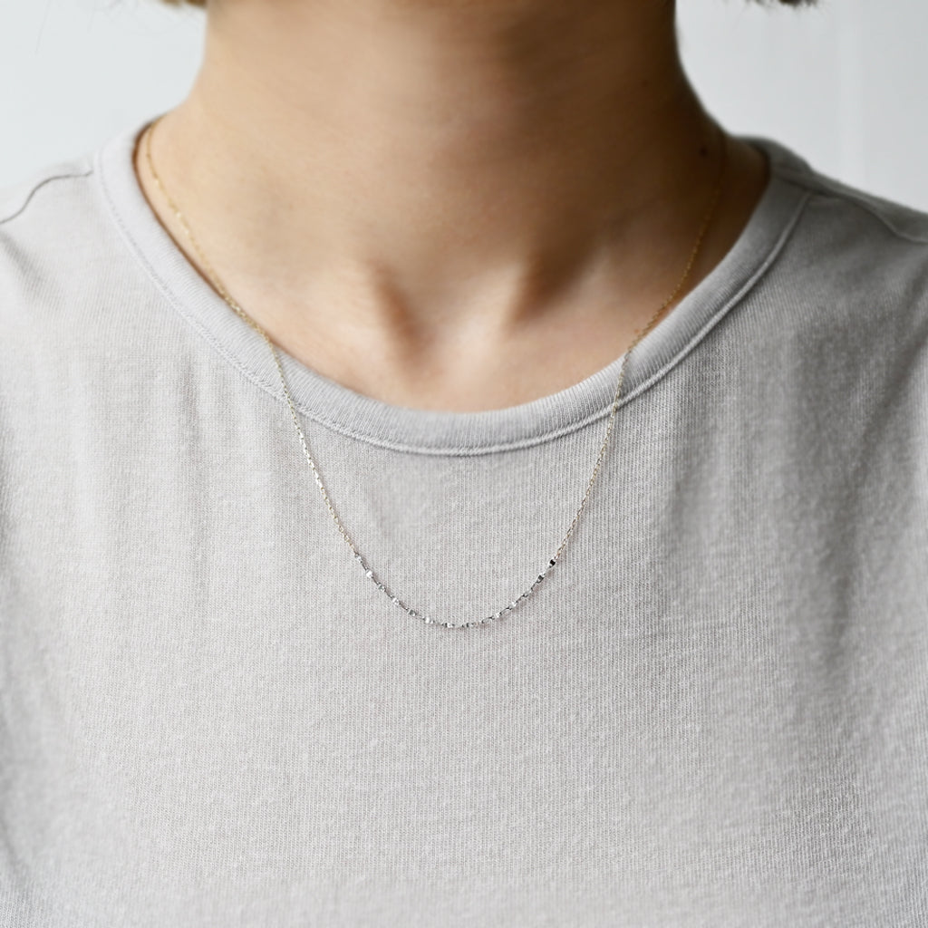 ⅼigne 45㎝ ネックレス【K10YG・K10WG】24S/S