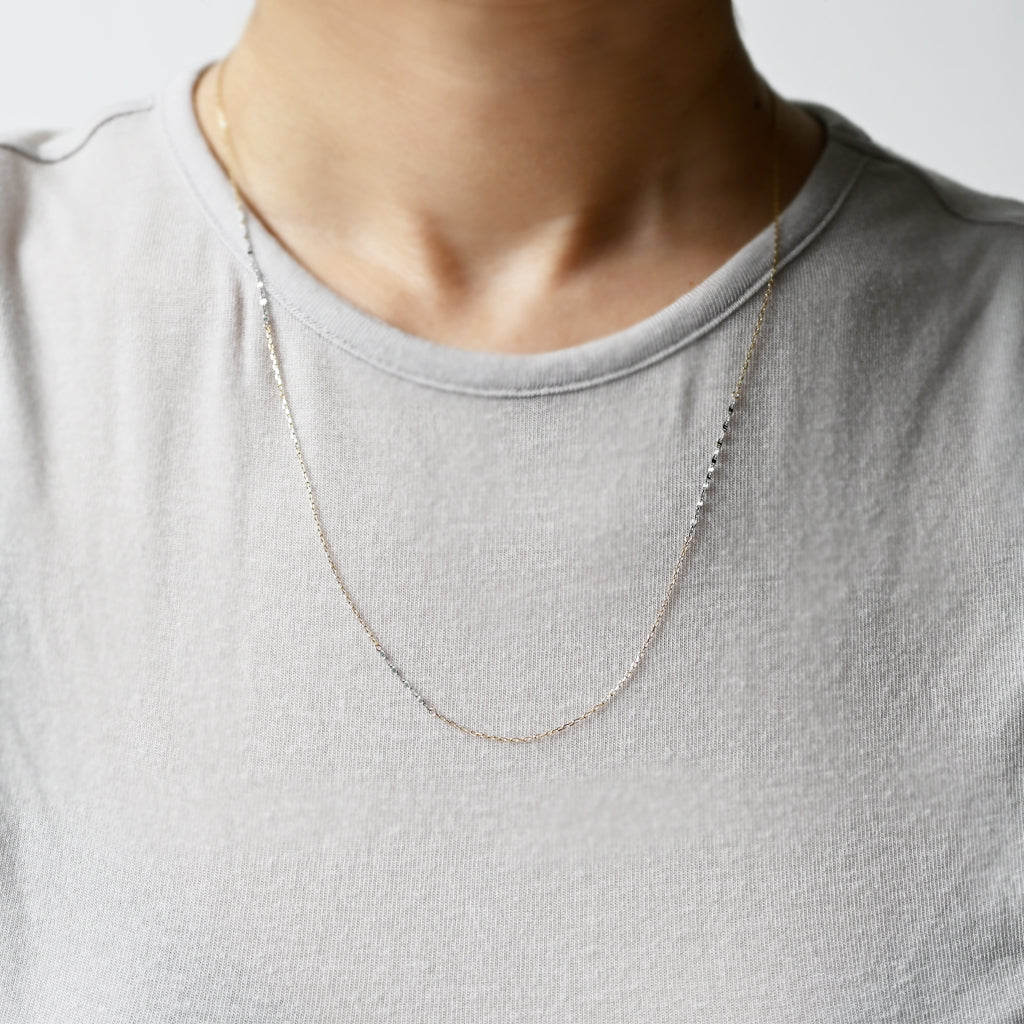 ⅼigne 50㎝ ネックレス【K10YG・K10WG】24S/S
