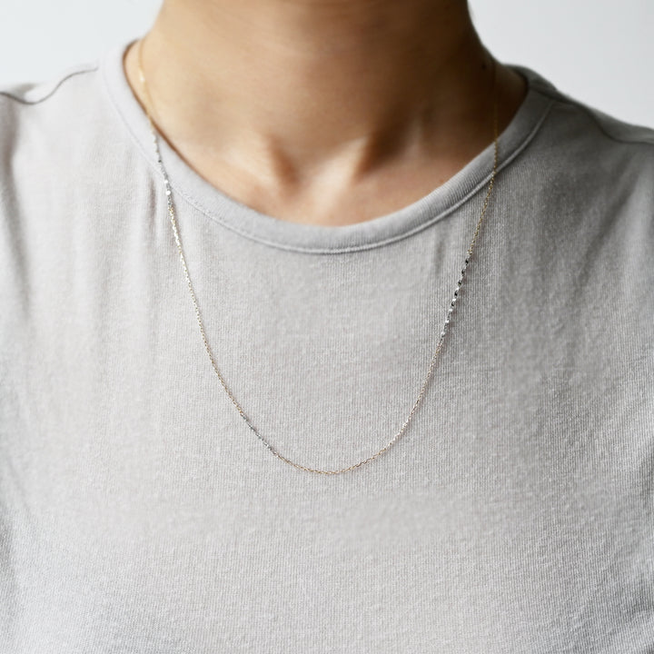 ⅼigne 50㎝ ネックレス【K10YG・K10WG】24S/S