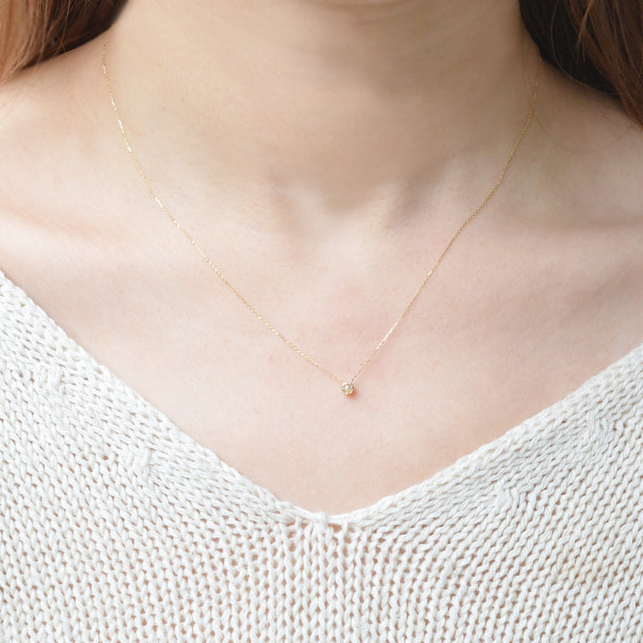 バースデーネックレス カヌレ 6月 パール【K10YG】