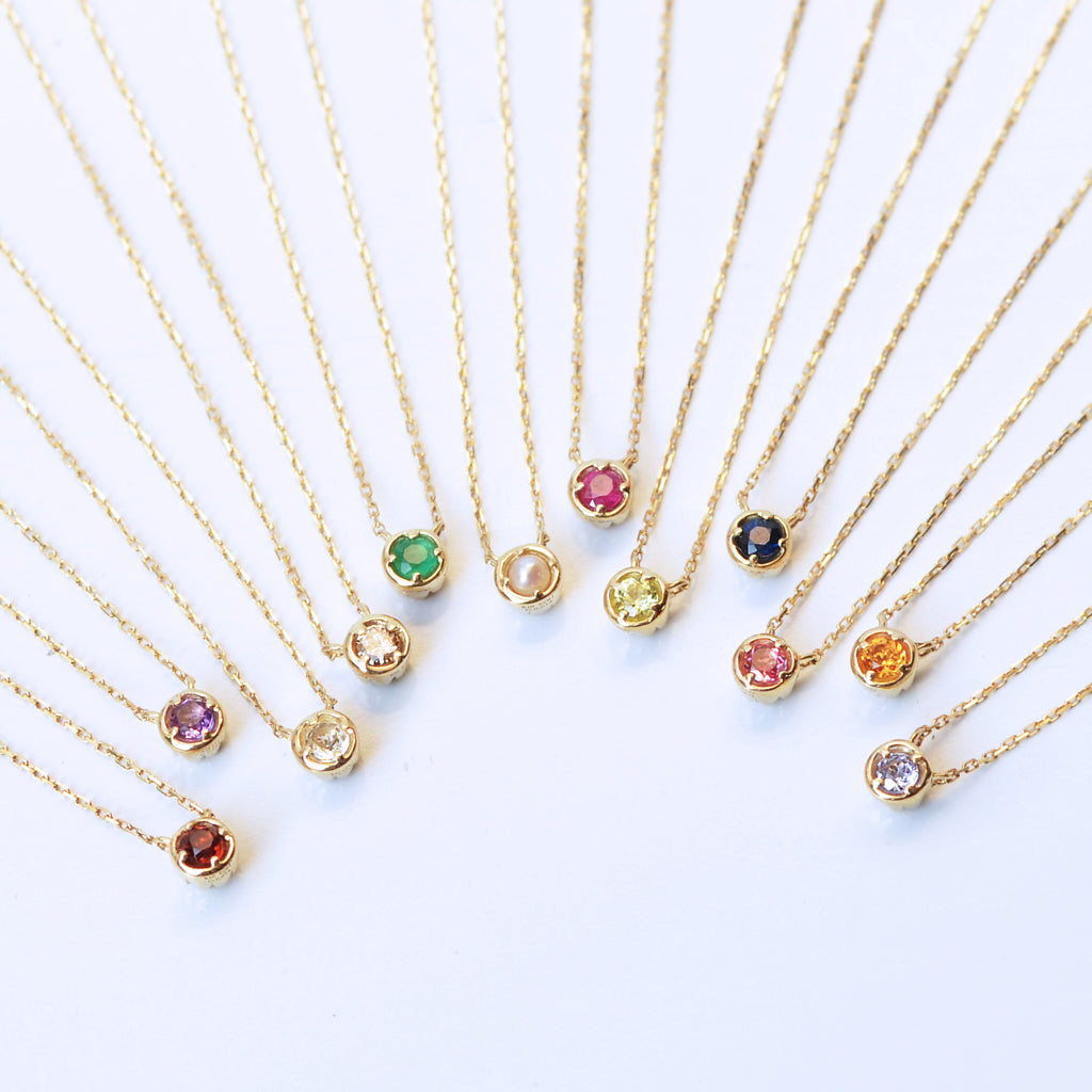 バースデーネックレス カヌレ 6月 パール【K10YG】